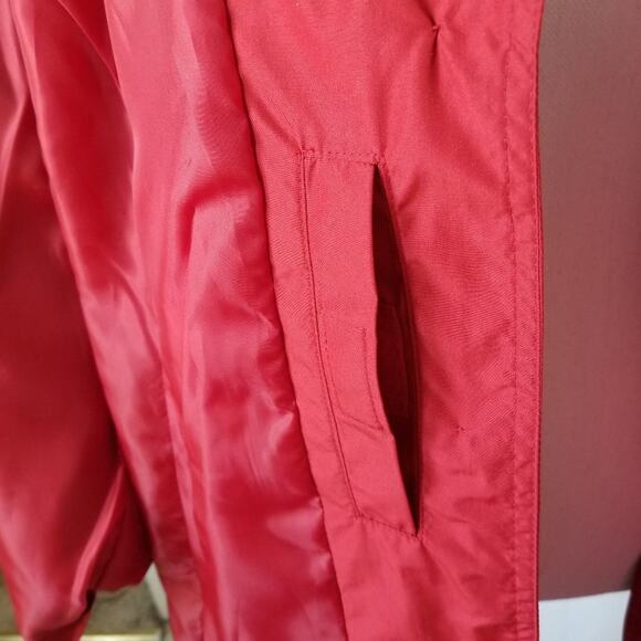 COVINGTON Outerwear Red Taffeta Classic - Size L - Picture 8 of 10